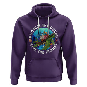 Ocean Day Hoodie Protect The Ocean Save The Planet Earth Day TS02 Purple Printyourwear