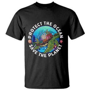 Ocean Day T Shirt Protect The Ocean Save The Planet Earth Day TS02 Black Printyourwear