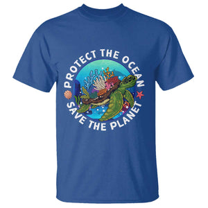 Ocean Day T Shirt Protect The Ocean Save The Planet Earth Day TS02 Royal Blue Printyourwear