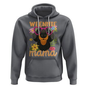 Dachshund Mom Hoodie Weennie Mama TS02 Charcoal Printyourwear