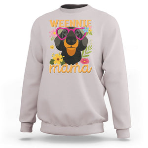 Dachshund Mom Sweatshirt Weennie Mama TS02 Ice Gray Printyourwear