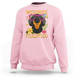 Dachshund Mom Sweatshirt Weennie Mama TS02 Light Pink Printyourwear