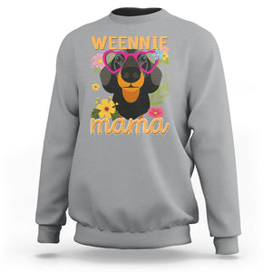 Dachshund Mom Sweatshirt Weennie Mama TS02 Sport Gray Printyourwear