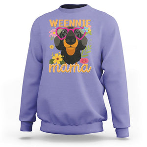 Dachshund Mom Sweatshirt Weennie Mama TS02 Violet Printyourwear