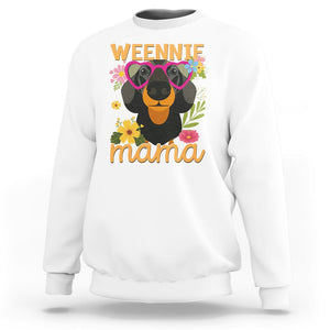 Dachshund Mom Sweatshirt Weennie Mama TS02 White Printyourwear