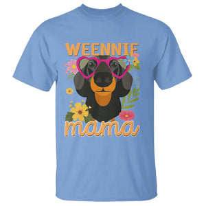 Dachshund Mom T Shirt Weennie Mama TS02 Carolina Blue Printyourwear