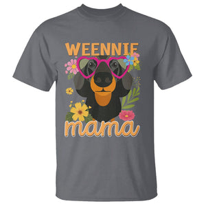 Dachshund Mom T Shirt Weennie Mama TS02 Charcoal Printyourwear