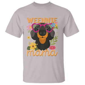 Dachshund Mom T Shirt Weennie Mama TS02 Ice Gray Printyourwear