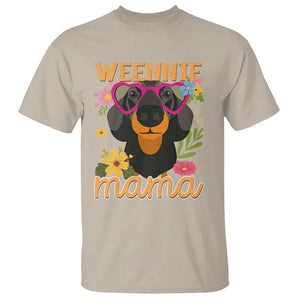 Dachshund Mom T Shirt Weennie Mama TS02 Sand Printyourwear