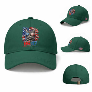 Cool 8647 Patriotic Cat Baseball Cap American Flag Sunglasses Tabby Cat Political Satire TS02 Baseball Cap Universal Fit Irish Green Print Your Wear