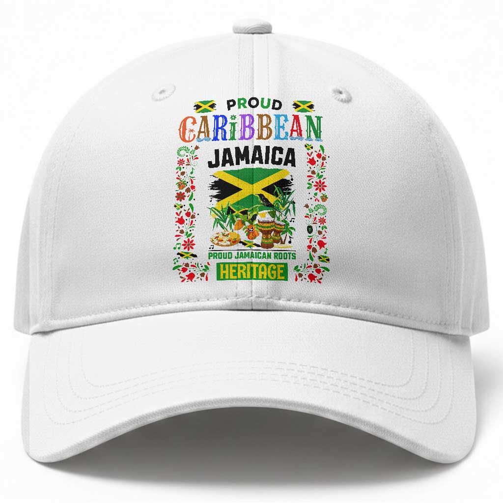 Proud Caribbean Jamaica Heritage Baseball Cap Jamaican Roots and Island Culture TS02 Print Your Wear