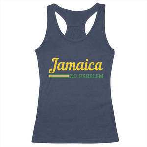 Jamaica No Problem Racerback Tank Top Classic Island Motto and Caribbean Vacation TS02 Navy Print Your Wear