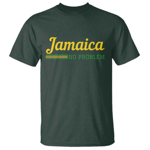 Jamaica No Problem T Shirt Classic Island Motto and Caribbean Vacation TS02 Dark Forest Green Print Your Wear