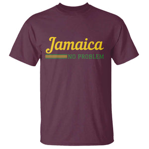 Jamaica No Problem T Shirt Classic Island Motto and Caribbean Vacation TS02 Maroon Print Your Wear