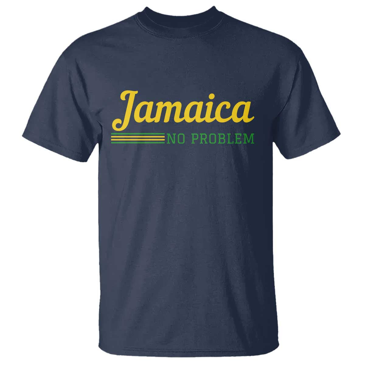 Jamaica No Problem T Shirt Classic Island Motto and Caribbean Vacation TS02 Navy Print Your Wear