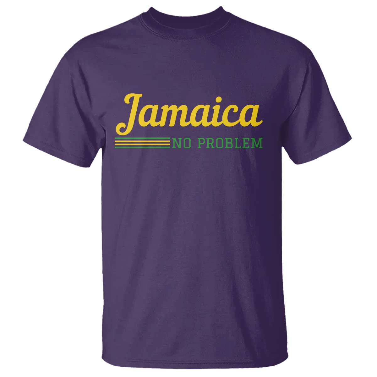Jamaica No Problem T Shirt Classic Island Motto and Caribbean Vacation TS02 Purple Print Your Wear
