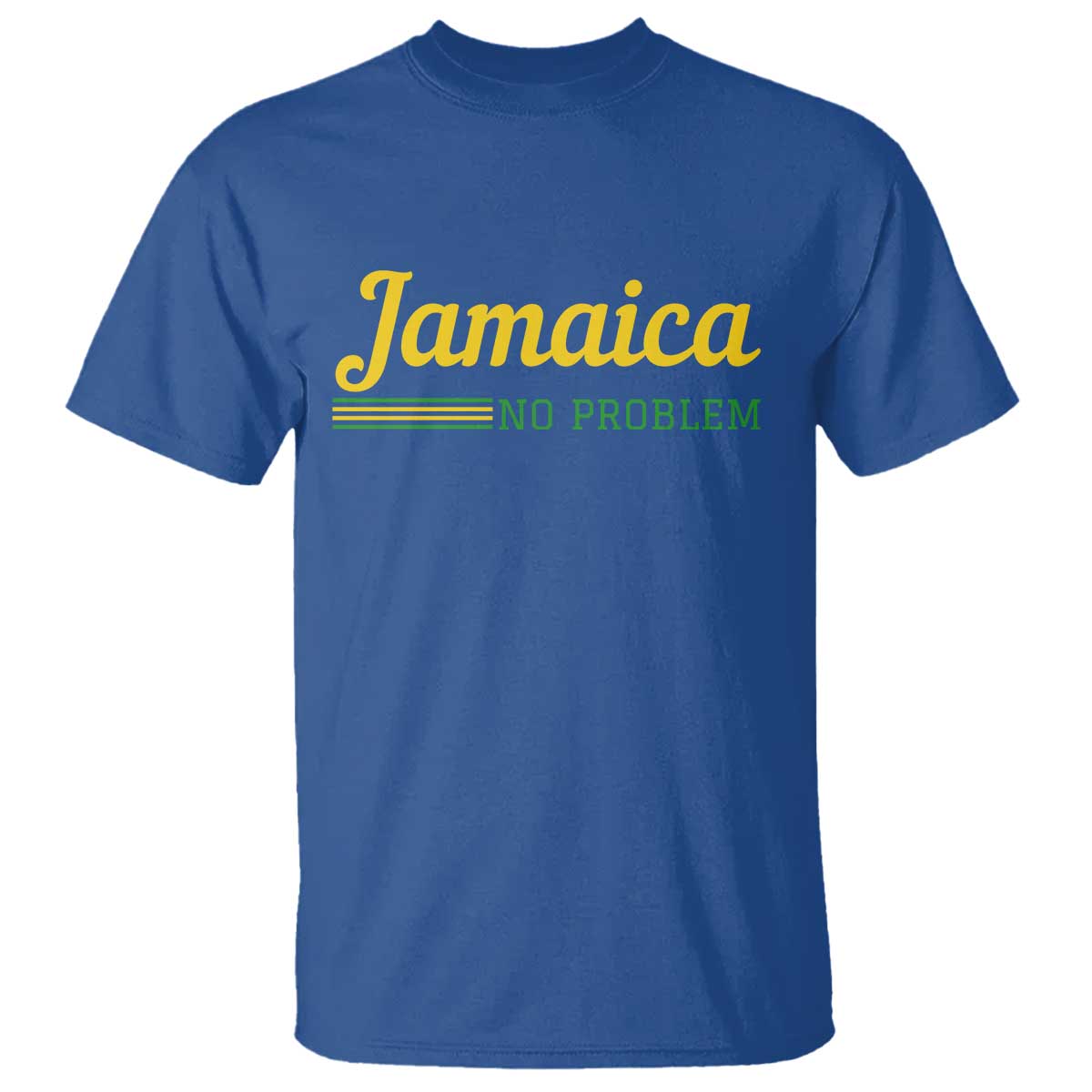 Jamaica No Problem T Shirt Classic Island Motto and Caribbean Vacation TS02 Royal Blue Print Your Wear