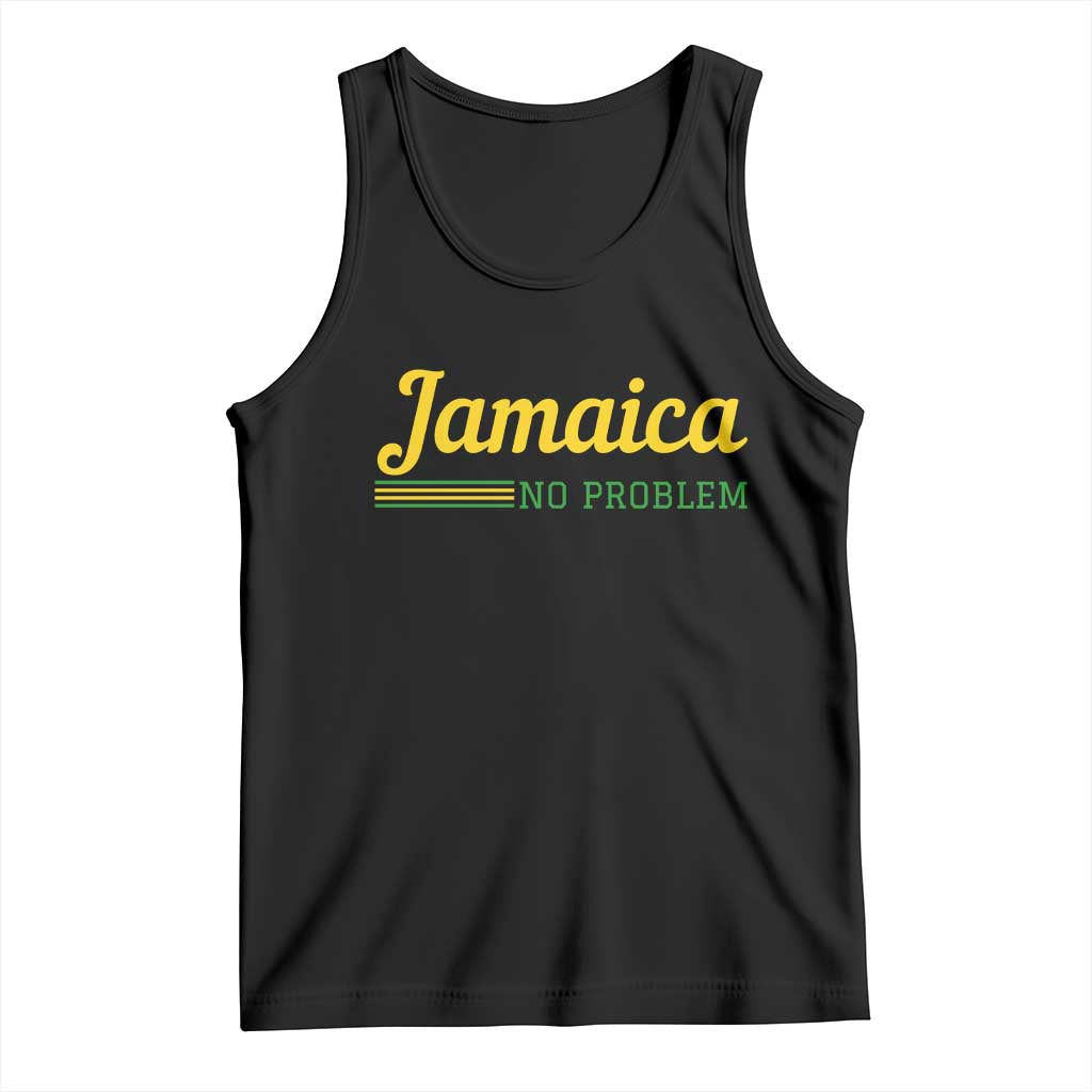 Jamaica No Problem Tank Top Classic Island Motto and Caribbean Vacation TS02 Black Print Your Wear