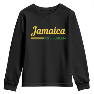 Jamaica No Problem Youth Sweatshirt Classic Island Motto and Caribbean Vacation TS02 Black Print Your Wear
