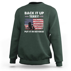 Funny 4th Of July Sweatshirt Back Up Terry Put It In Reverse Firework TS02 Dark Forest Green Printyourwear