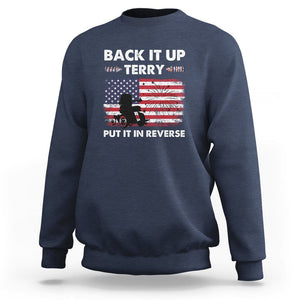 Funny 4th Of July Sweatshirt Back Up Terry Put It In Reverse Firework TS02 Navy Printyourwear