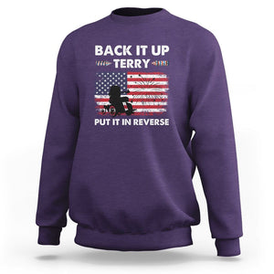 Funny 4th Of July Sweatshirt Back Up Terry Put It In Reverse Firework TS02 Purple Printyourwear