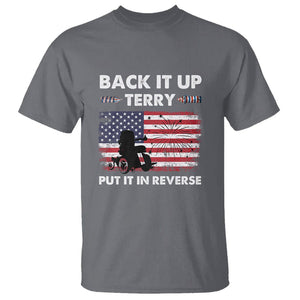 Funny 4th Of July T Shirt Back Up Terry Put It In Reverse Firework TS02 Charcoal Printyourwear