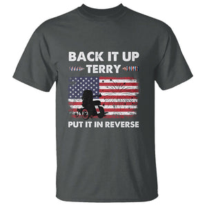 Funny 4th Of July T Shirt Back Up Terry Put It In Reverse Firework TS02 Dark Heather Printyourwear