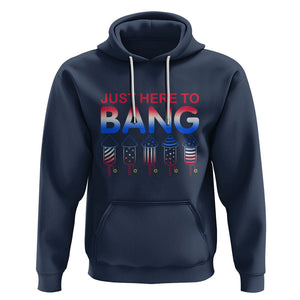 Funny 4th Of July Hoodie Just Here To Bang Independence Day Fireworks TS02 Navy Printyourwear