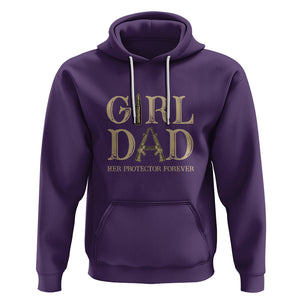 Girl Dad Hoodie Girl Dad Her Protector Forever Father of Girls TS02 Purple Printyourwear