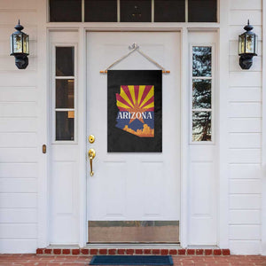 Arizona State Flag Map Graphic Garden Flag Southwest Sunburst Cactus State Pride Souvenir TS02 Print Your Wear
