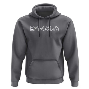 Kamala Harris 2024 Hoodie Funny Cat Lettering Positive Madam President TS02 Charcoal Print Your Wear