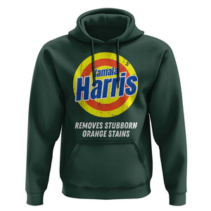 Funny Kamala Harris 2024 Hoodie Madam President Removes Stubborn Orange Stains TS02 Dark Forest Green Print Your Wear