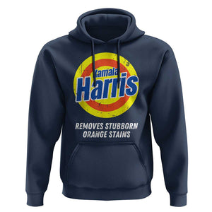 Funny Kamala Harris 2024 Hoodie Madam President Removes Stubborn Orange Stains TS02 Navy Print Your Wear