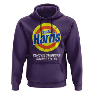 Funny Kamala Harris 2024 Hoodie Madam President Removes Stubborn Orange Stains TS02 Purple Print Your Wear