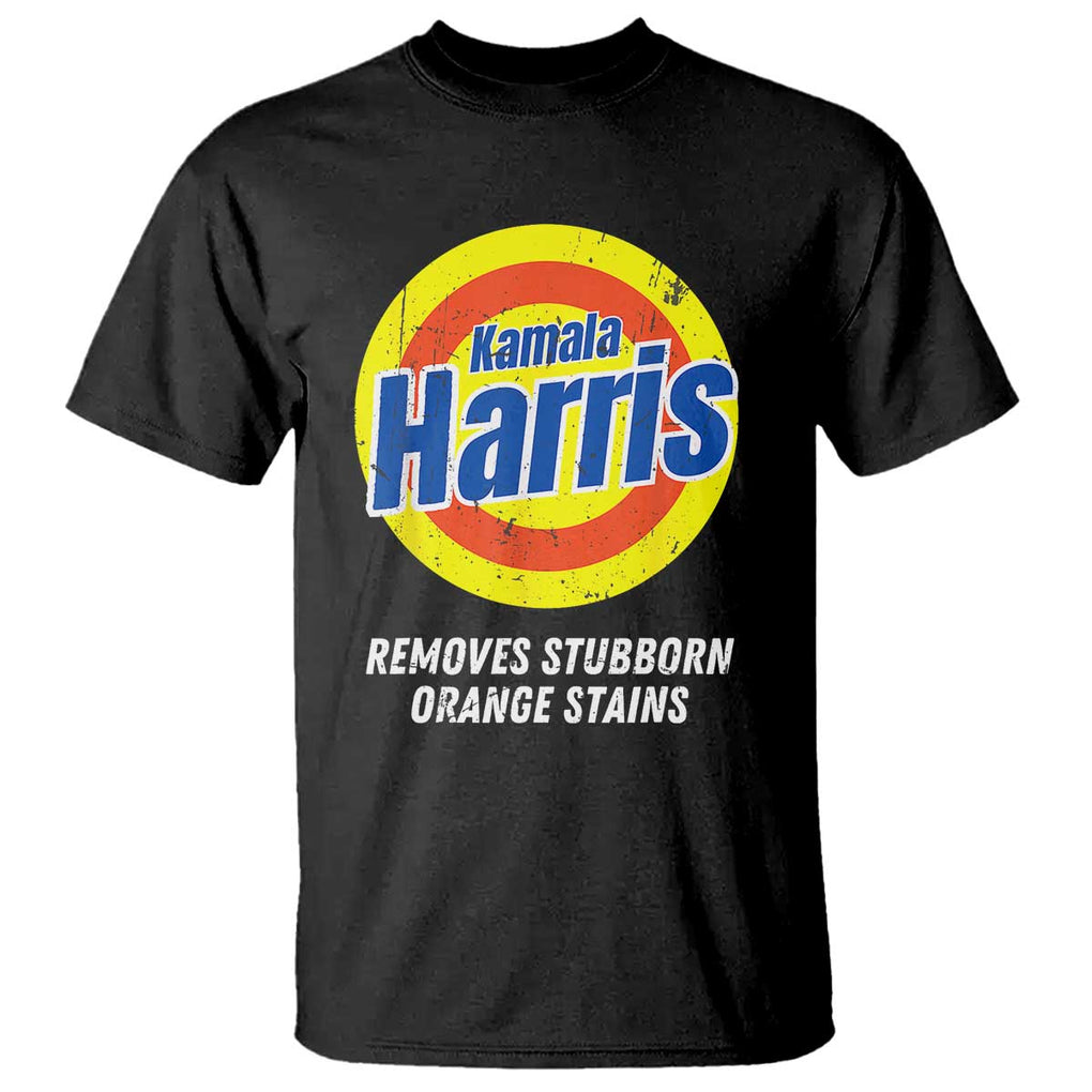 Funny Kamala Harris 2024 T Shirt Madam President Removes Stubborn Orange Stains TS02 Black Print Your Wear