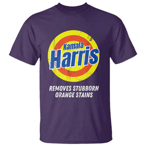 Funny Kamala Harris 2024 T Shirt Madam President Removes Stubborn Orange Stains TS02 Purple Print Your Wear