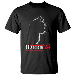 Harris 2024 T Shirt Cat Ladies For Kamala '24 Madam President TS02 Black Print Your Wear