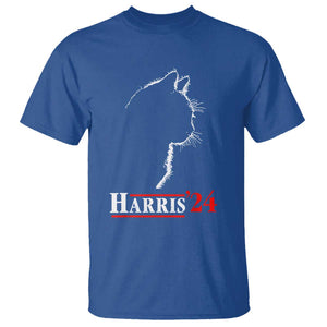 Harris 2024 T Shirt Cat Ladies For Kamala '24 Madam President TS02 Royal Blue Print Your Wear