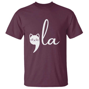 Comma La Kamala Harris T Shirt Retro Cat For Madam President 2024 TS02 Maroon Print Your Wear