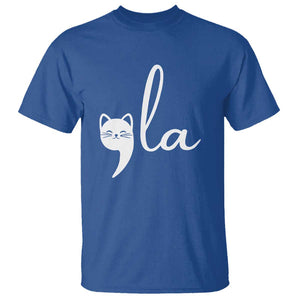 Comma La Kamala Harris T Shirt Retro Cat For Madam President 2024 TS02 Royal Blue Print Your Wear