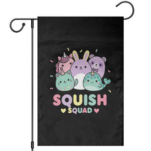 Kawaii Pastel Squish Squad Graphic Garden Flag Cute Rainbow Animal Friends