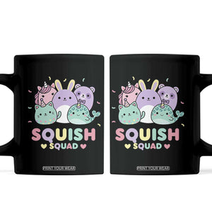 Kawaii Pastel Squish Squad Graphic Coffee Mug Cute Rainbow Animal Friends
