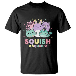 Kawaii Pastel Squish Squad Graphic T Shirt Cute Rainbow Animal Friends