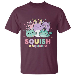 Kawaii Pastel Squish Squad Graphic T Shirt Cute Rainbow Animal Friends