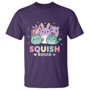 Kawaii Pastel Squish Squad Graphic T Shirt Cute Rainbow Animal Friends