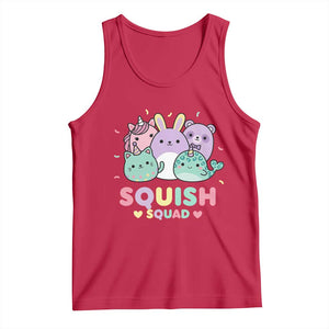 Kawaii Pastel Squish Squad Graphic Tank Top Cute Rainbow Animal Friends