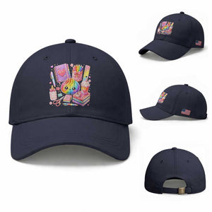 Kawaii Glitter Dumpling Teacher Stationeries Graphic Baseball Cap Cute Back To School for Teachers