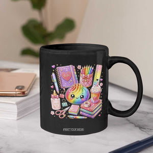 Kawaii Glitter Dumpling Teacher Stationeries Graphic Coffee Mug Cute Back To School for Teachers