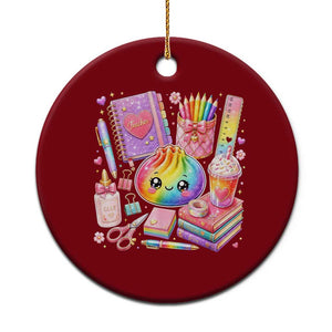 Kawaii Glitter Dumpling Teacher Stationeries Graphic Ceramic Ornament Cute Back To School for Teachers